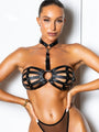 Raven Leather Bra